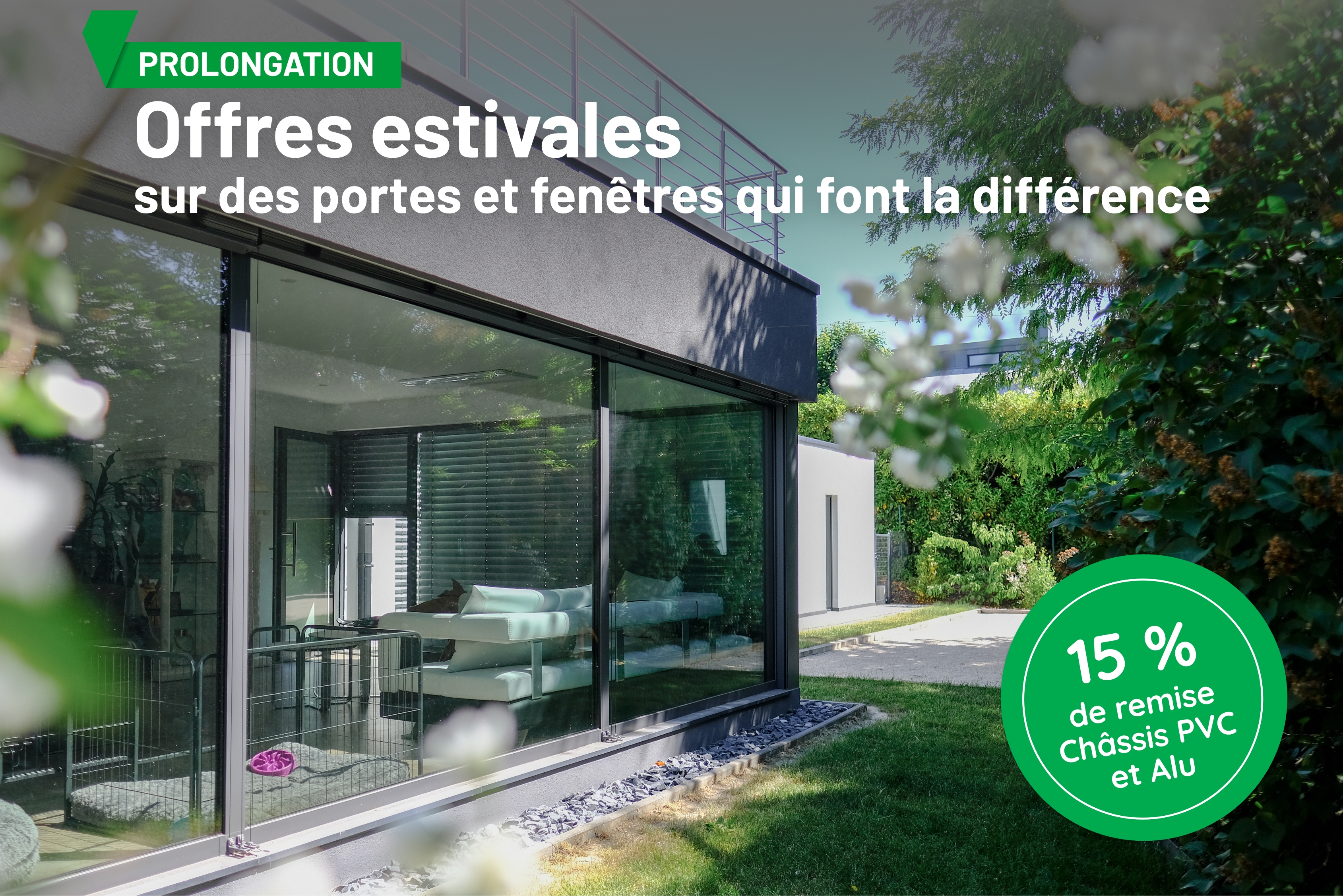 Prolongation de l'offre sur des portes et fenêtres qui font la différence
