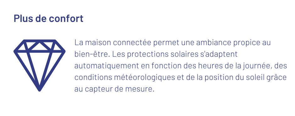 Plus de confort